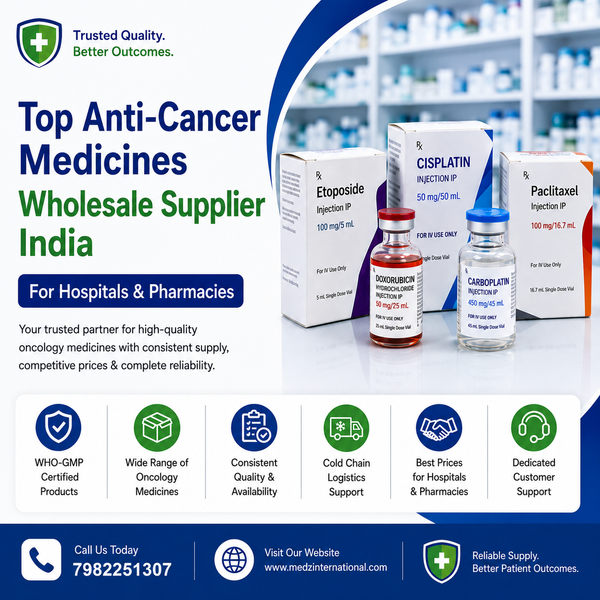 Top Anti-Cancer Medicines Wholesale Supplier India for Hospitals & Pharmacies