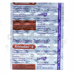 Amlodac 5 mg Tablet