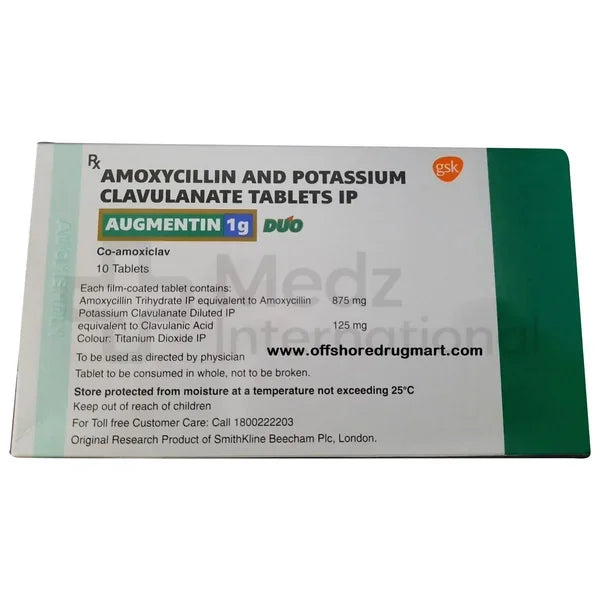 Augmentin 875 mg Tablet