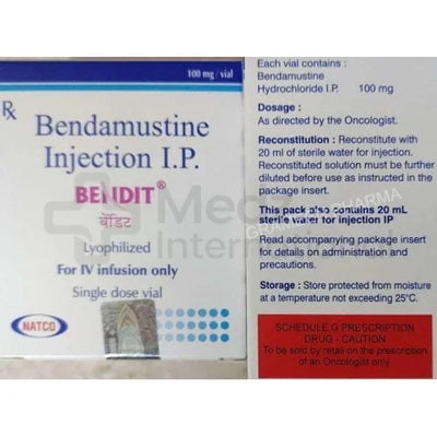 Bendamustine 100 mg Injection