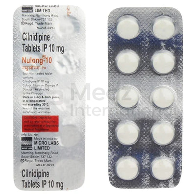 Cilnidipine 10 mg Tablets