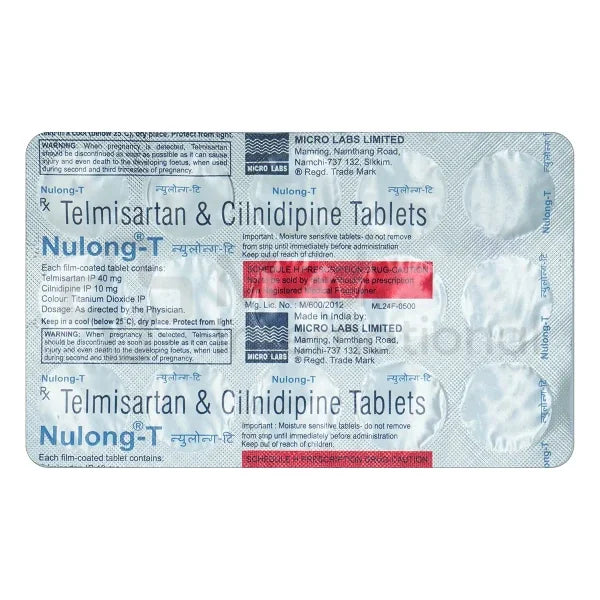 Cilnidipine 10 mg Tablets