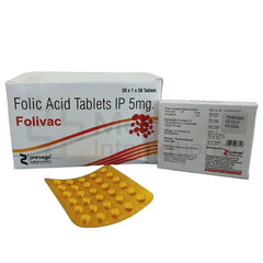 Folic Acid 5 mg Tablet