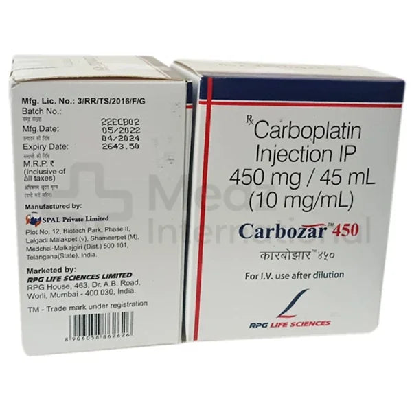 Inj Carboplatin 150 mg/450 mg