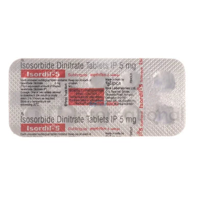 Isosorbide Dinitrate 5 mg Tablet