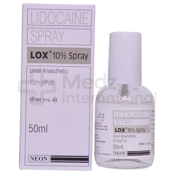 Lidocaine spray 10