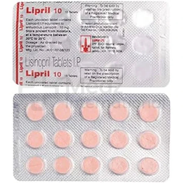 Lisinopril 10 mg Tablets