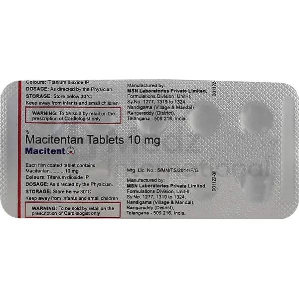 Macitentan 10 mg Tablet