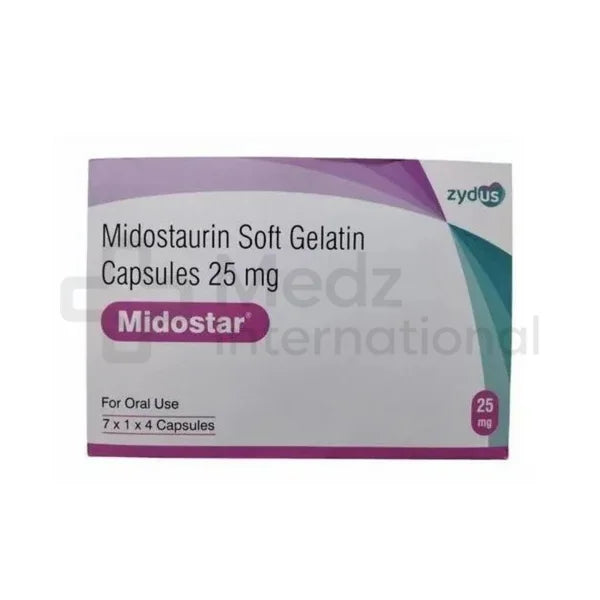 Midostaurin 25 mg Capsules