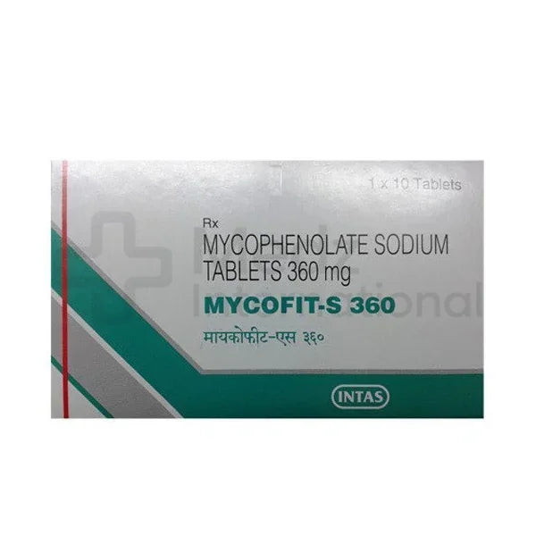 Mycophenolate sodium 360 mg Tablet