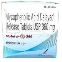 Mycophenolate sodium 360 mg Tablet