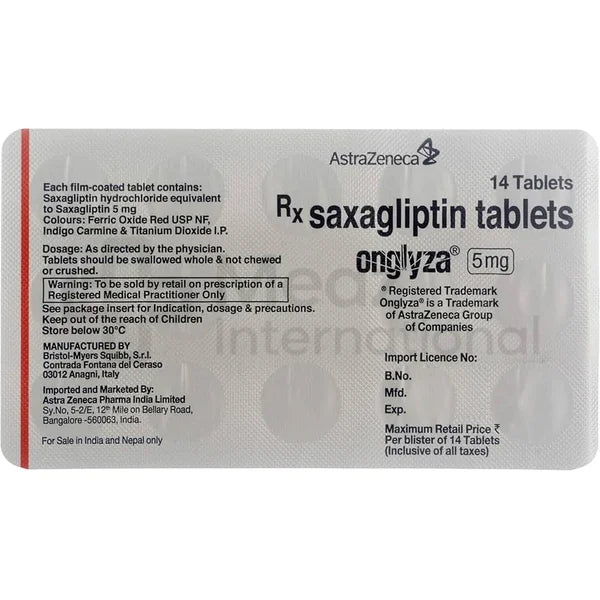 Onglyza 5 mg Tablets