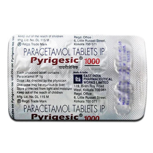 Paracetamol 1000 mg Tablet