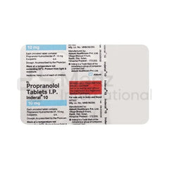 Propranolol 10 mg Tablets