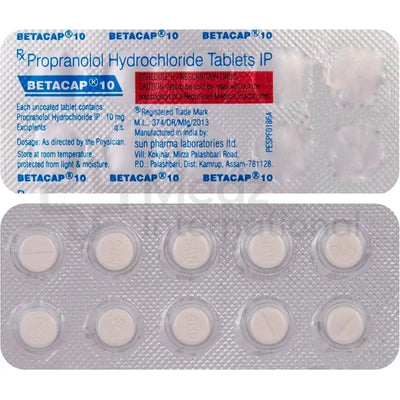 Propranolol 10 mg Tablets