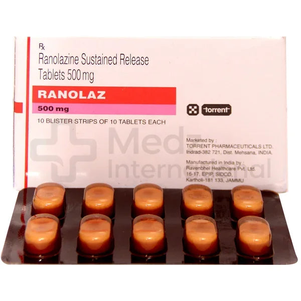 Ranolaz 500 mg Tablet