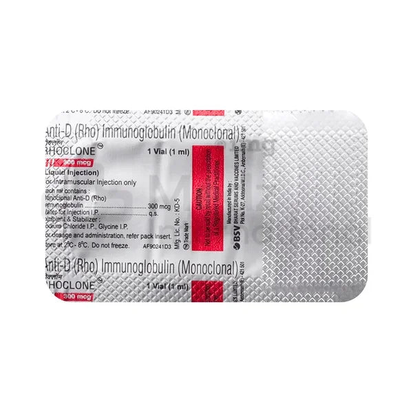 Rhoclone 300 mcg Injection