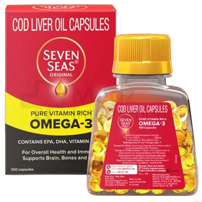 SevenSeas Cod Liver Oil capsules