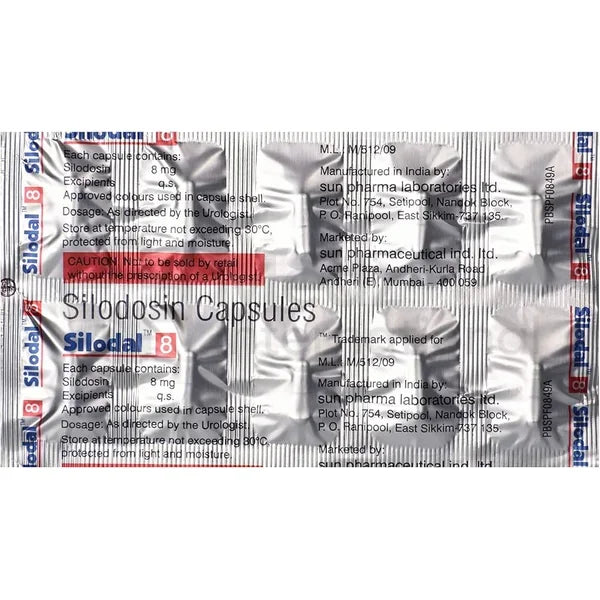 Silodal 8 mg Capsule