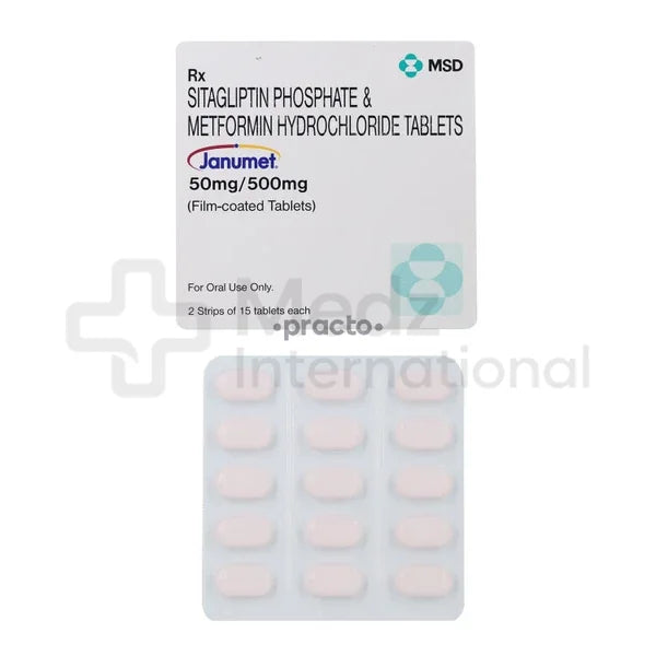 Sitagliptin Metformin 50 500 mg Tablet