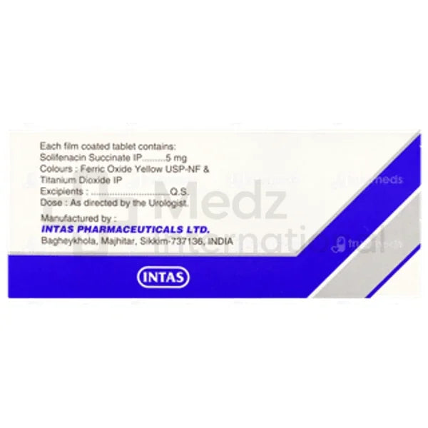 Solifenacin 5 mg/10 mg Tablet