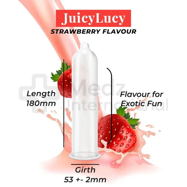 Strawberry Flavoured Latex Condoms