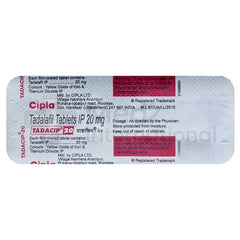 Tadacip 20 mg Tablets
