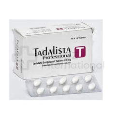 Tadalista Professional Tadalafil Sublingual 20 mg Tablet