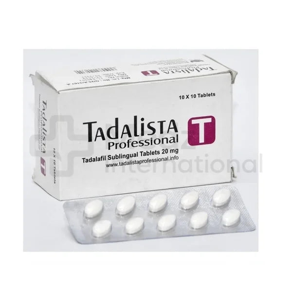 Tadalista Professional Tadalafil Sublingual 20 mg Tablet