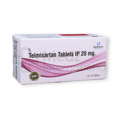 Telmisartan 20 mg/40 mg/80 mg Tablets