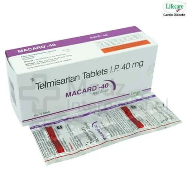 Telmisartan 20 mg/40 mg/80 mg Tablets