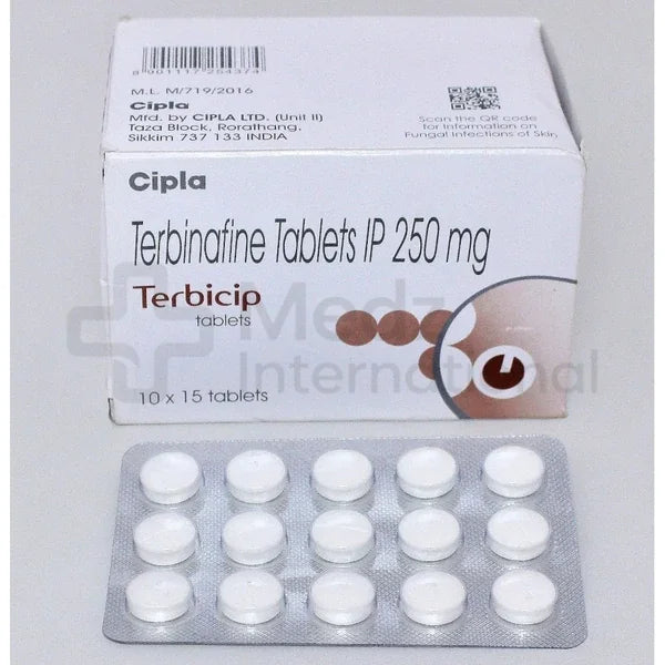 Terbinafine Hcl 250 mg Tablets