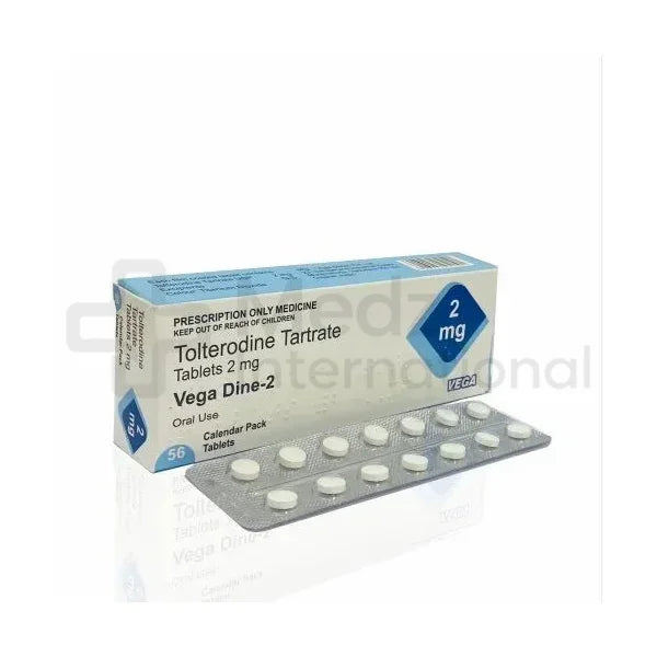 Tolterodine 4 mg/2 mg Tablet