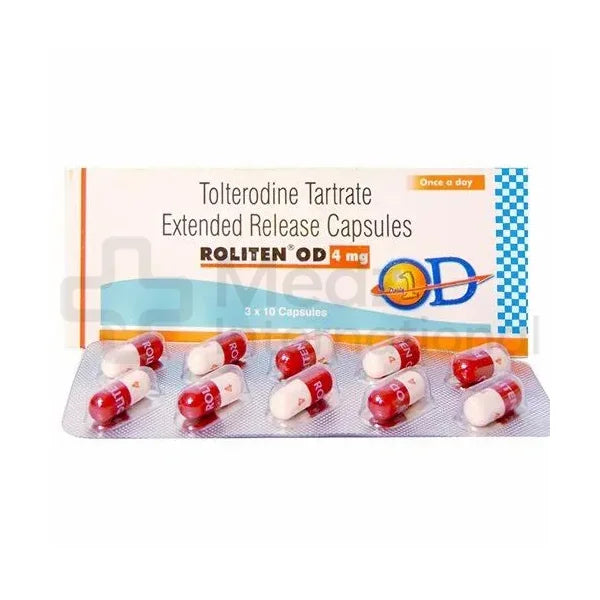 Tolterodine 4 mg/2 mg Tablet
