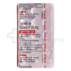 Torsemide 20 mg Tablets