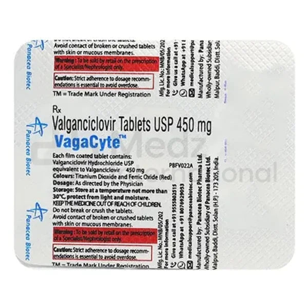 Valganciclovir 450 mg Tablet