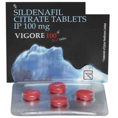 Vigore 100 mg Red Tablet
