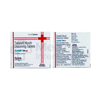 Zydalis MD 10/20 (Tadalafil Mouth Dissolving Tablets)